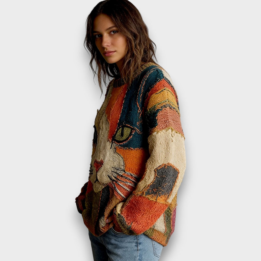 Tania | Top artístico con gato