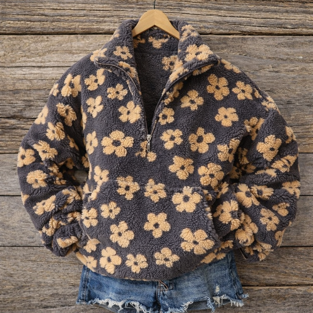 Deysi| Suéter polar de flores