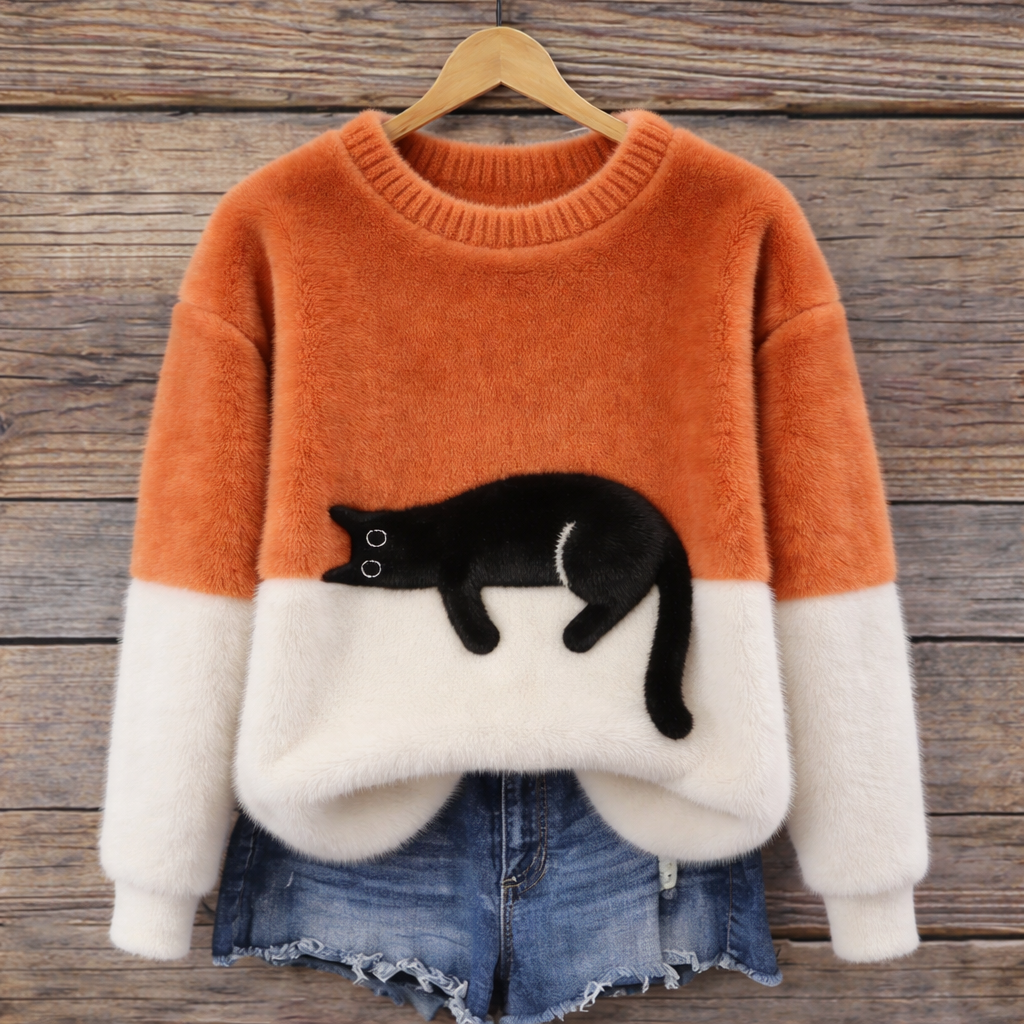 Gari | Sudadera de mujer con estampado de gato